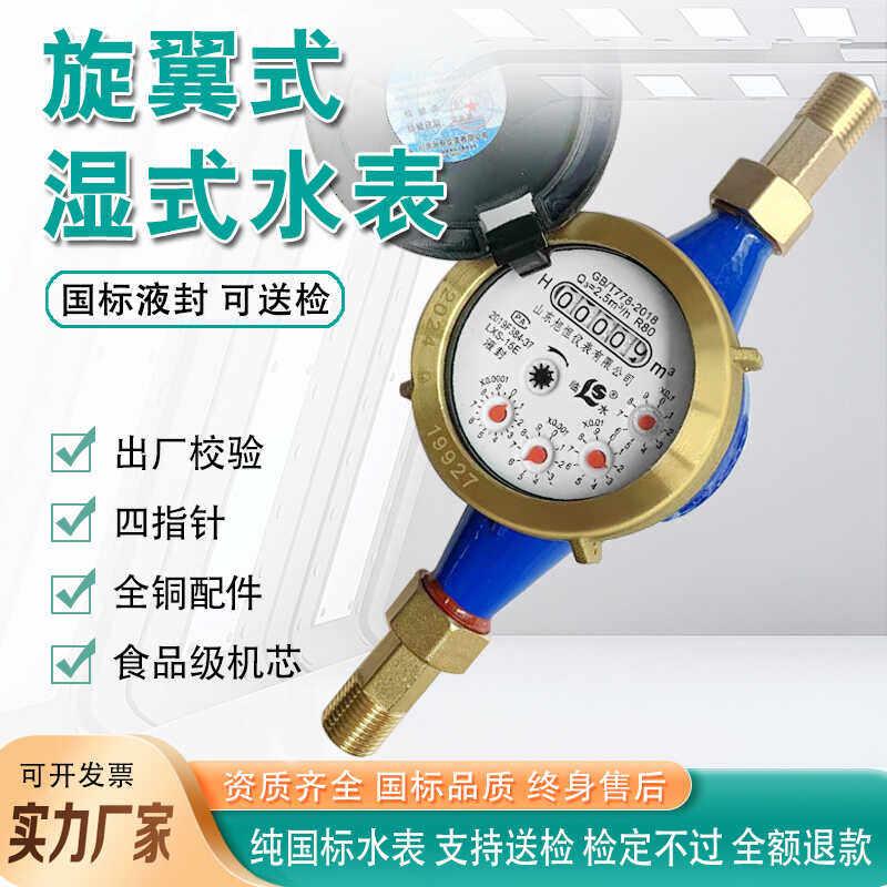 水表家用出租房高灵敏防滴水表4分6分国标旋翼式冷水湿式防冻水表