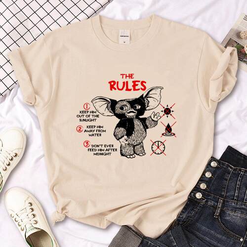 Gremlins top women Japanese t shirt female manga clothes