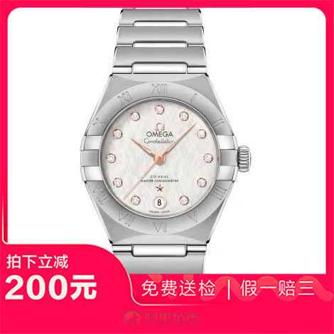 捡漏未使用99新欧米茄星座自动机械女士腕表131.10.29.20.52.001