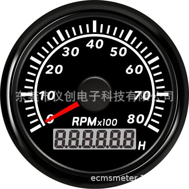 网销ECPC系列52MM指针转速表8KRPM1-300内速比可调