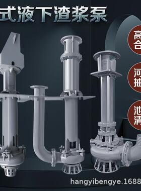 液下渣浆泵YZ抽沙泵污泥泵吸沙泵立式泥浆泵池塘清淤抽粪泵排污泵