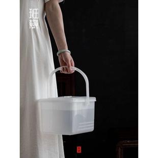 茶水桶茶渣桶茶桶可视透明废水桶功夫茶具茶台垃圾桶家用茶水新品