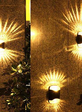 LED Solar Wall Lamp Waterproof Outdoor Garden Wall Light