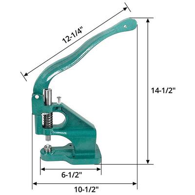 手压式扣眼机 3个模具(#0#2#4)孔眼手压机工具套件带1500个扣眼