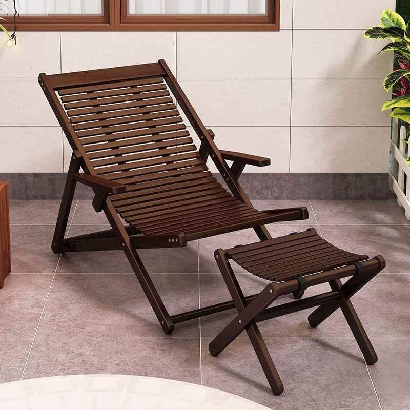 躺椅折叠闲靠背椅家用午休老人凉懒人午睡耐用专休阳RHN用台椅子