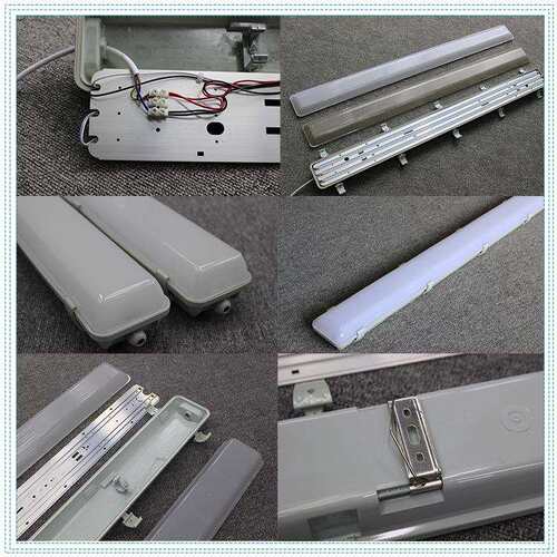 三防灯外壳厂家60W led三防灯 全pc外壳led三防灯成品套件