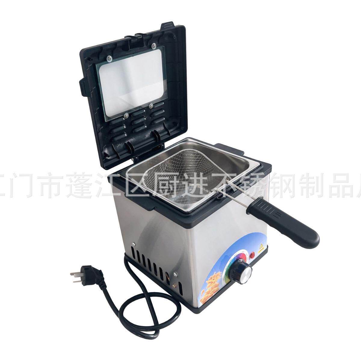 源头厂家/1.5-2升家用可视窗电炸炉电炸锅油炸锅油炸炉出口爆款