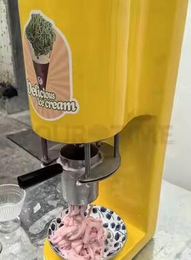 冰味台式小型商用淇美家用意大利面条激凌机硬冰淋压109面条机雪