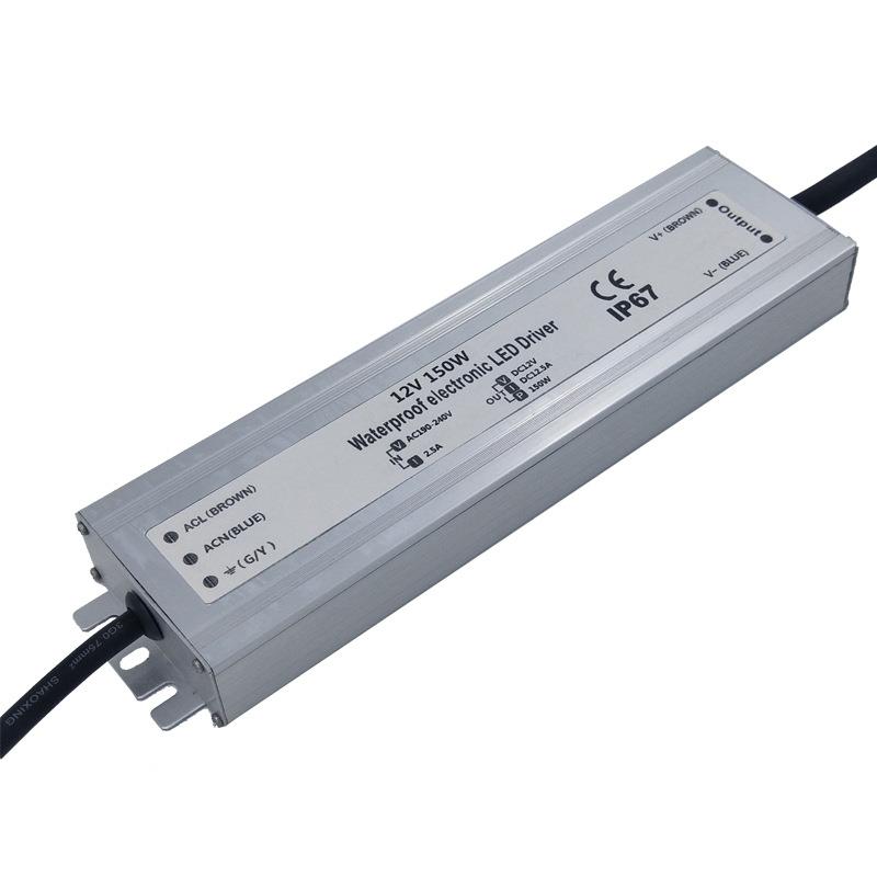 led开关电源12V150W超薄防水电源12V12.5A灯条灯带发光字电源厂家
