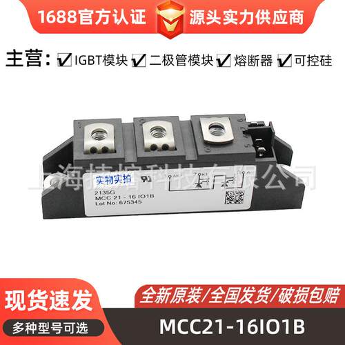 MCC21-16IO1B 晶闸管 可控硅模块 电子元器件 库存充足