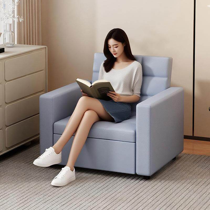 折叠式单人沙发床可坐可躺家用小户型客厅可抽拉伸缩沙发靠背椅子