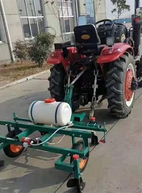 多功能农用手扶铺地膜机大棚果蔬种植盖膜喷药机双行滴灌覆膜机