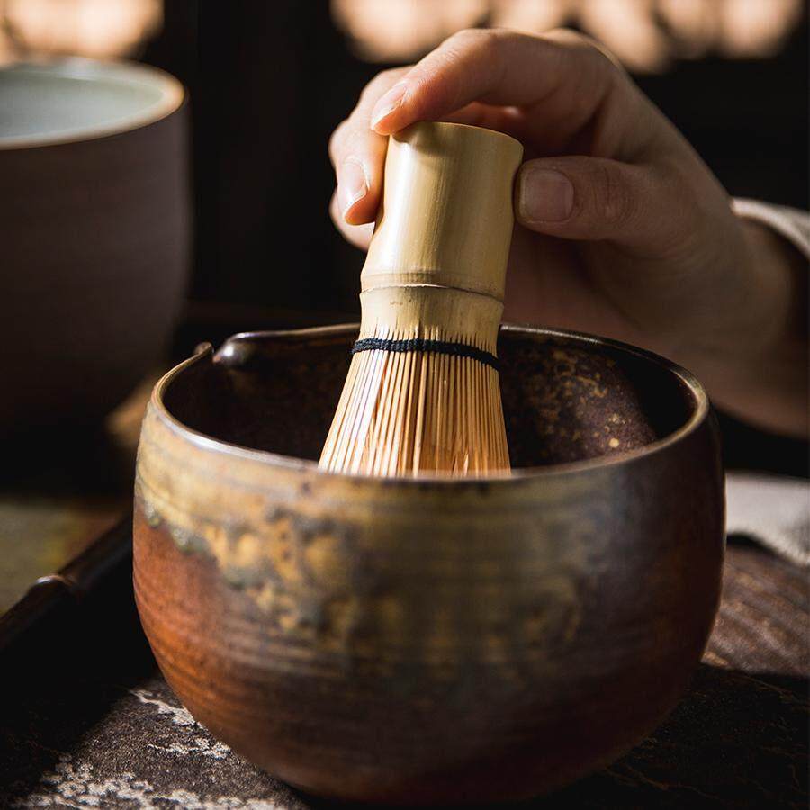 景德镇复古抹茶碗日式打茶工具竹筅竹子茶刷百本立宋代点茶干泡碗