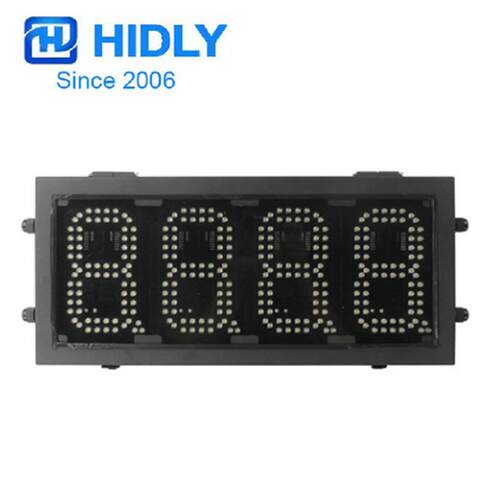 加油站LED油价牌6寸白色户外LED油价数字显示屏厂家出口货源