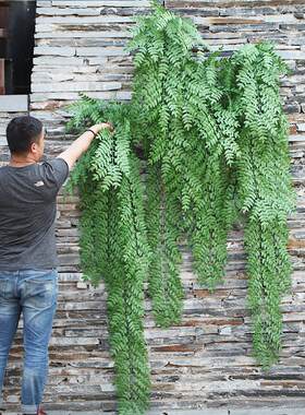 橄榄叶壁挂大枝橄榄枝植物假树叶绿植墙面挂花绿叶子吊顶吊兰