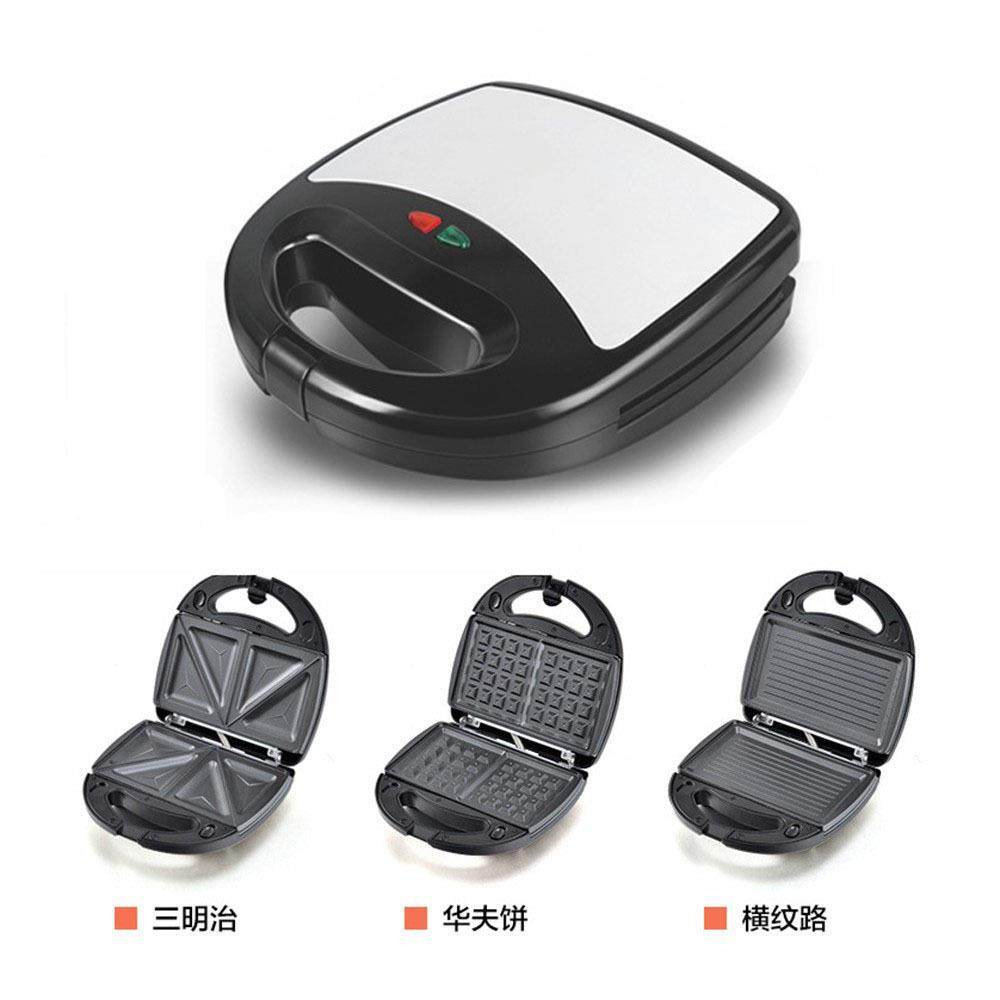 可替换烤盘三明治机华夫机牛排机烤面包帕尼尼三文治机3in1