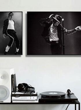 迈克尔杰克逊装饰画michael jackson音乐歌手海报dj酒吧墙面挂画