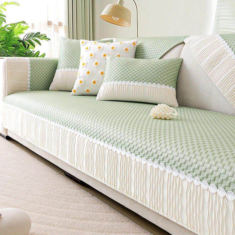 冰丝沙发垫夏季2025新款凉席坐垫夏天轻奢高端防滑皮沙发套罩凉垫