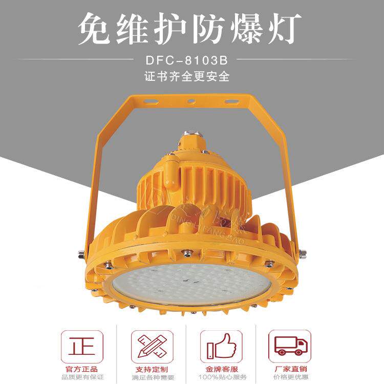 节能防爆防水防尘LED灯60W70W80W100W吊杆24V30度弯杆防爆壁灯