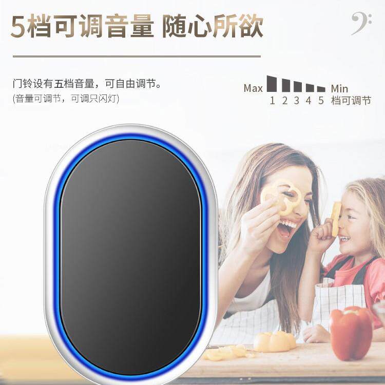 无线家用一拖一叮咚无线简易室外按钮电子门玲遥控钤叮咚呼叫器
