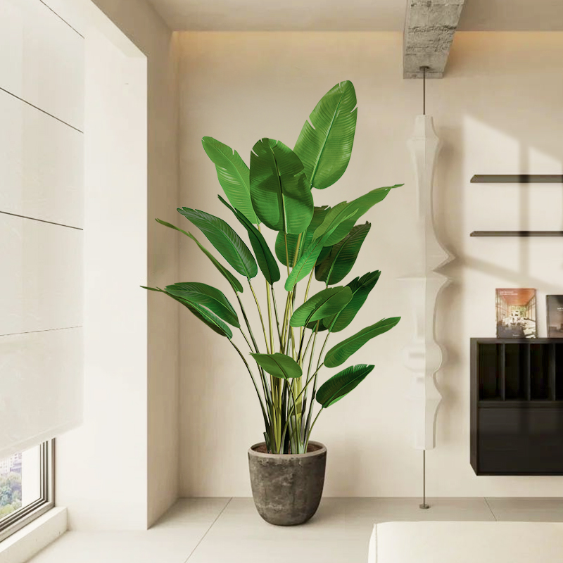 仿真绿植旅人蕉仿生植物客厅室内高端轻奢散尾葵装饰盆栽落地摆件