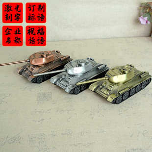 品牌批发合金坦克仿真带轮子模型金属工艺品家居饰品摆件复古T34