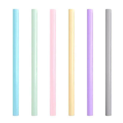 Leeseph Reusable Silicone Drinking Straws, Big Size Flexible