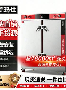 德玛仕双门大型包子材商用蒸箱全自动电热馒头包子蒸饭柜