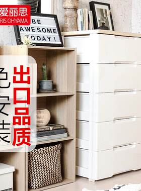 IRIS儿童收纳柜子宝宝衣柜爱丽丝抽屉式收纳柜婴儿五斗柜HG