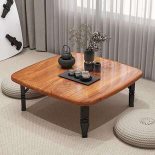 折叠桌餐桌家用炕桌地桌吃饭小桌子榻榻米床上折叠书桌电脑桌矮桌