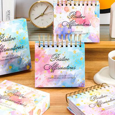 365 Days Positive Affirmations Desk Calendar Standing Flip