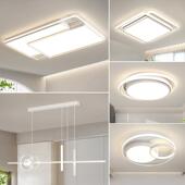 客厅灯广东中山灯具现代简约大气全屋套餐组合吸顶灯极简客厅主灯