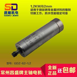 62直径昌盛主轴电机36000 1.2 60000转高速精雕模具电主轴GDZ