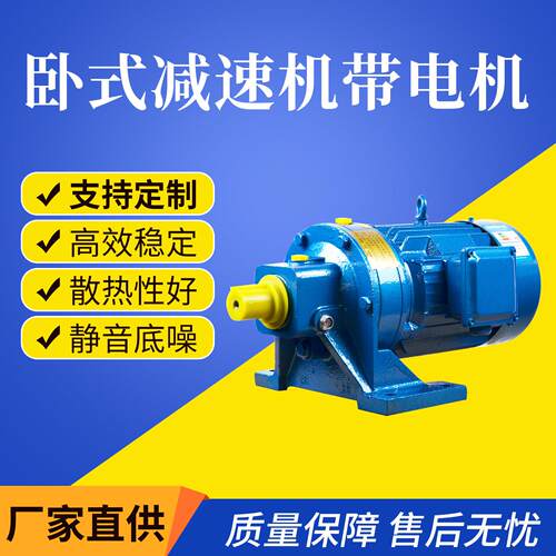 卧式安装带电机摆线针轮减速器BWD BWY XWY厂家直供足功率纯铜线