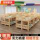 幼儿园床午休床托管班小学生午睡床实木儿童床高低床上下铺双层床