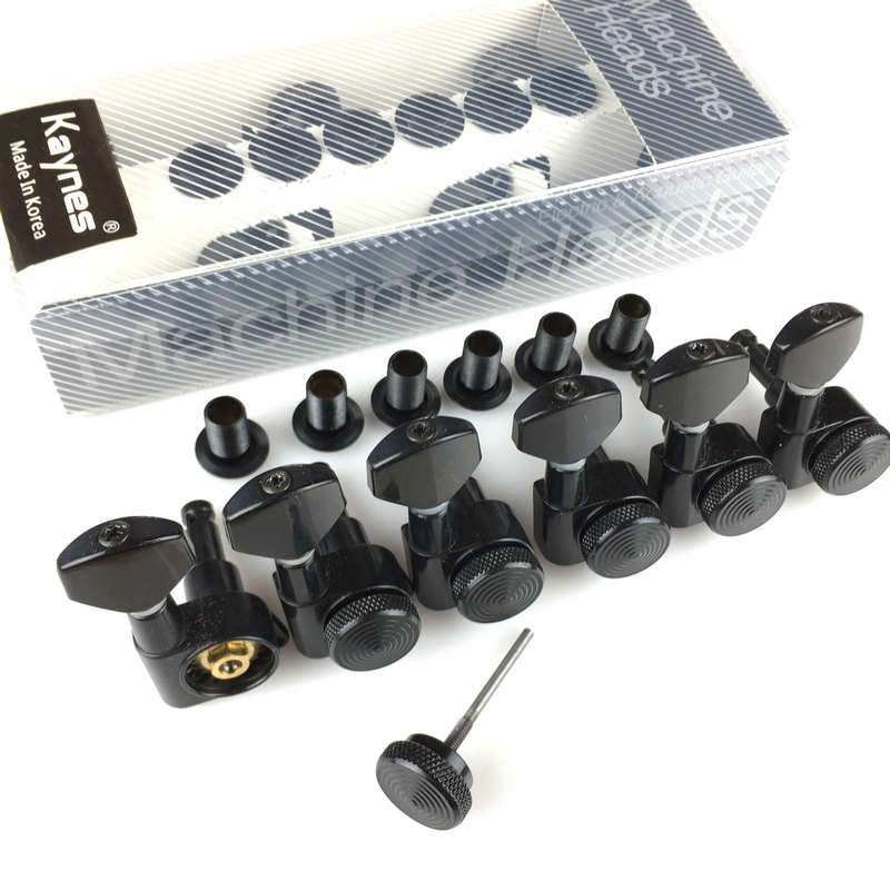 韩产JINHO 黑色  电吉他自锁琴头钮 可锁弦卷弦器 琴钮 弦钮 旋钮