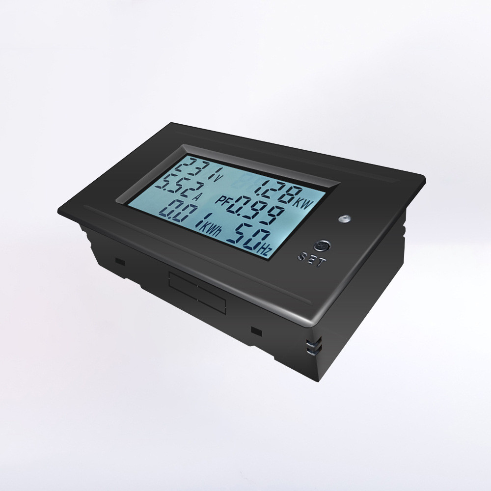 七功率能耗电新款交流表lcd20a丰仪表电流表100a电压液晶多功能数