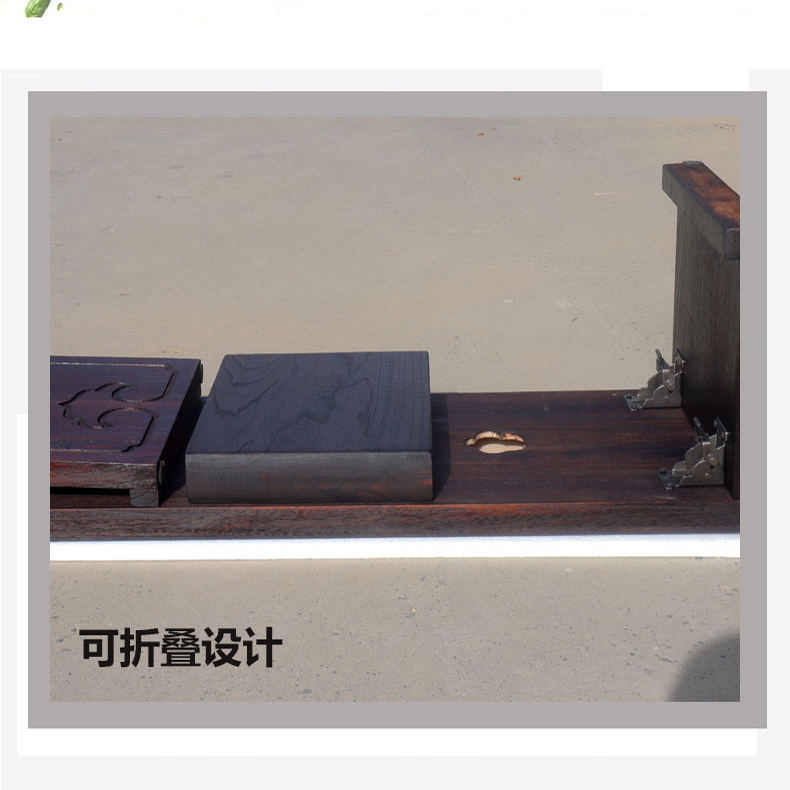 古琴折叠桌凳实木共鸣榻桌中式仿古国学书法桌便携式新古典古琴桌
