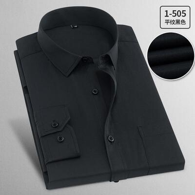 高档春季男长班袖衬衫商务职业工装浅蓝色衣男上正装衬短袖衬衣工