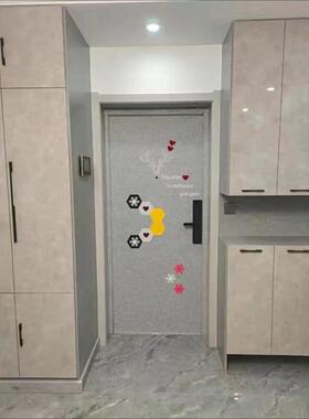 欧式创意防盗门卧室隔音门贴纸毛毡门贴自粘改造入户翻新防撞装饰