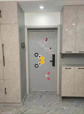 欧式创意防盗门卧室隔音门贴纸毛毡门贴自粘改造入户翻新防撞装饰