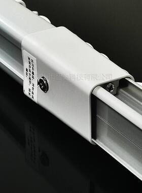 电动传帘伸窗缩轨开合帘轨道82动箱静音抽拉窗帘道双滑开P35简一8