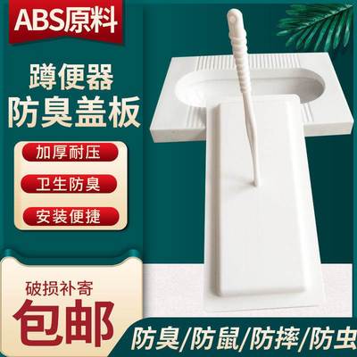 蹲便器盖板通用农村蹲坑旱厕改造专用马桶防臭盖加长特大号厕所盖