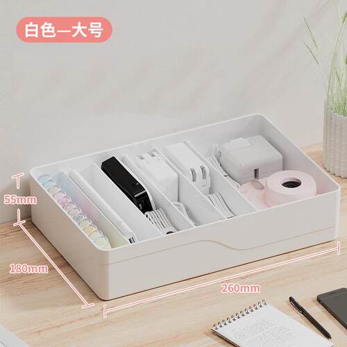 Cable organizer box for power and charging cables, phone cha