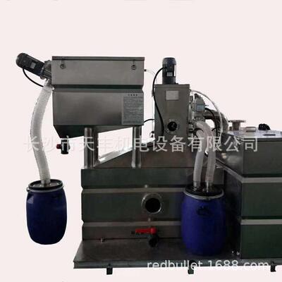 餐厅厨房隔油除渣设备 全密闭式隔油池 餐饮油水分离器