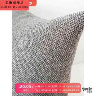 2024纯色加厚亚麻抱枕套棉麻沙发套靠枕套含芯简约现代汽车靠垫