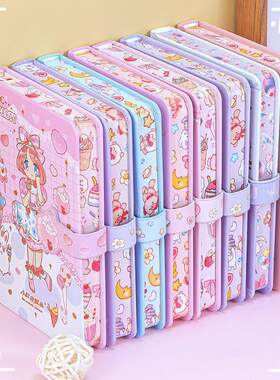 高颜值64K烫金彩页手帐本学生日记笔记本子卡通可爱手账本