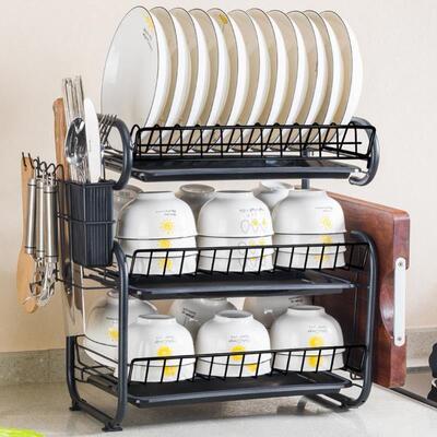 dish drying rack storage kitchen cup holder organizer