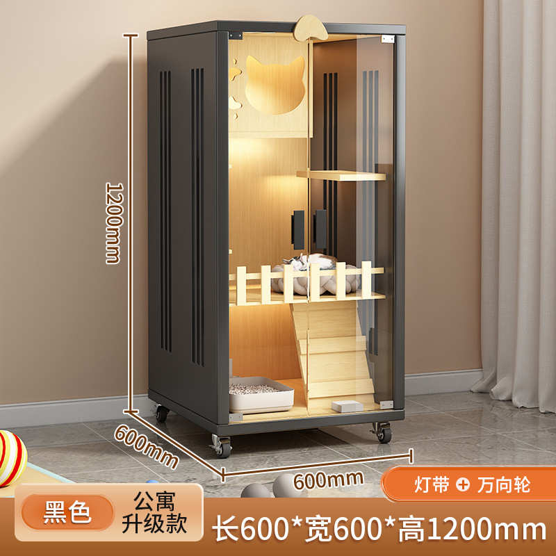 猫家用舍爬屋超大柜室内实木猫自由空间架猫一体猫咪猫猫别墅笼子