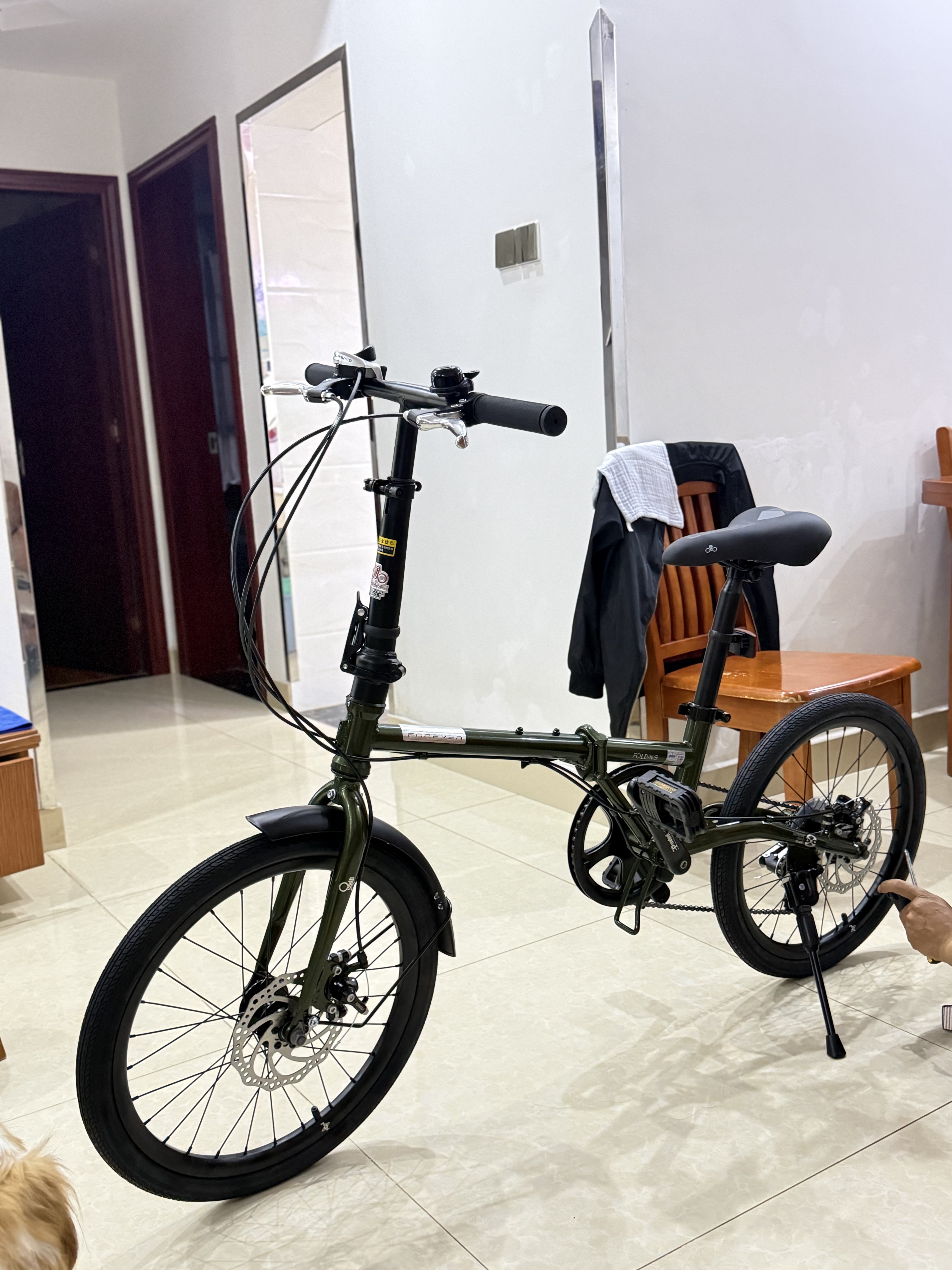 Складной велосипед Forever 16/20 дюймов, Shimano 7 скоростей, дисковые тормоза, городской photo review